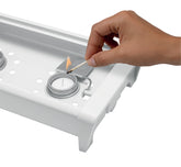 Food Warmer 2 Burners - Grey & White ColorSize: 18.8x35.7x8cm